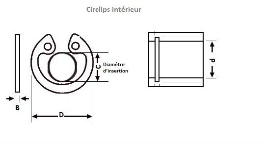 Circlips interieur 30